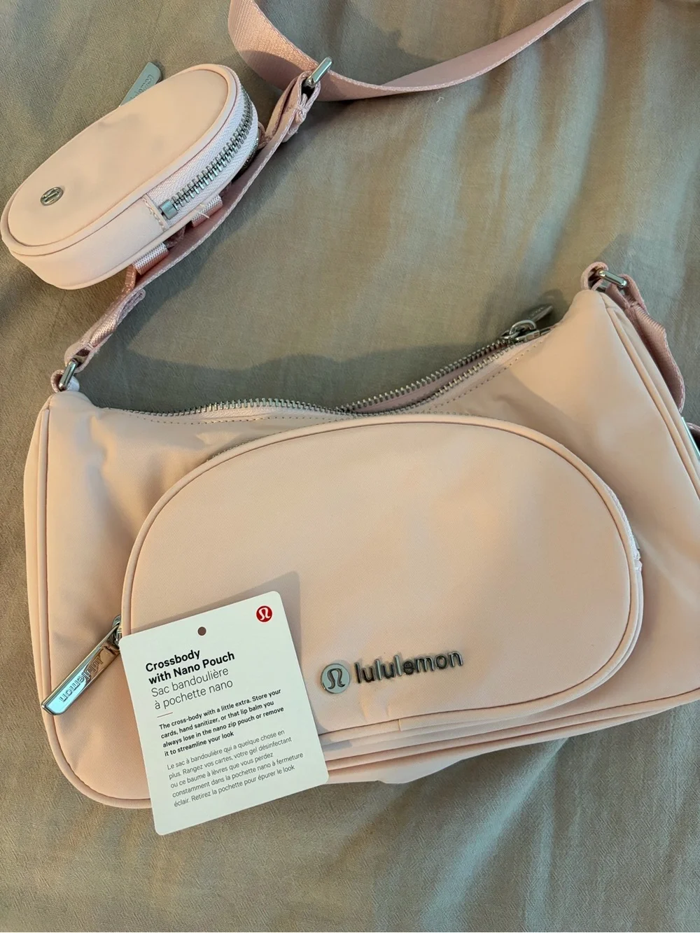 NWT Pink Lululemon crossbody bag